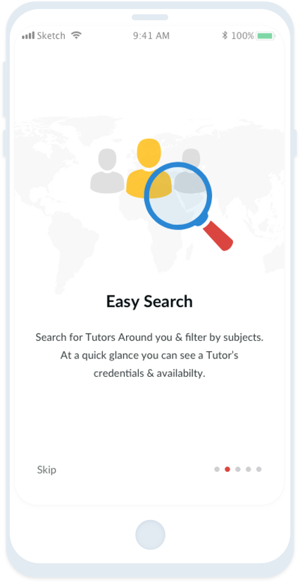 Easily search for Tutors online and near you!
