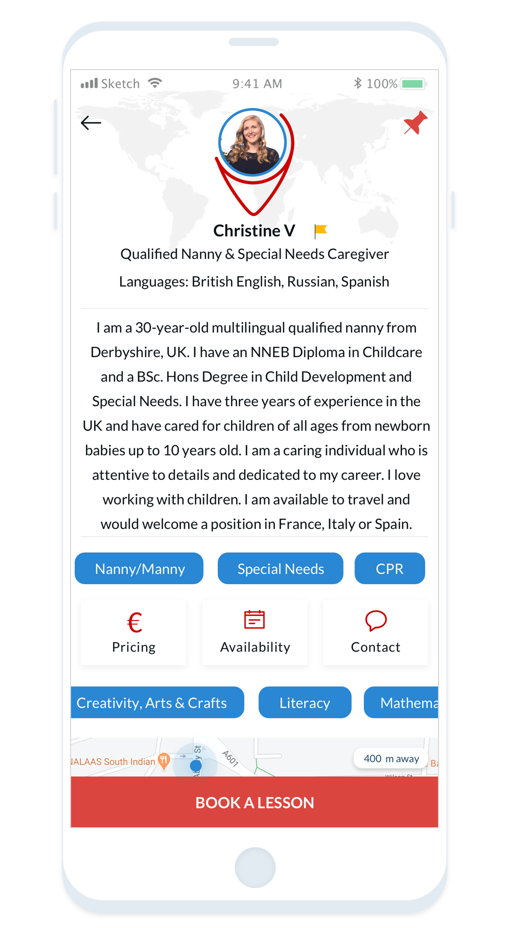 Find and connect with a nanny for special needs on Around App!